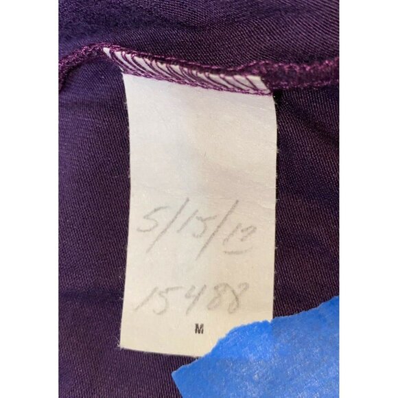 Multi-Gold Beaded Asymmetrical Tunic Top Plum Black - Picture 6 of 6